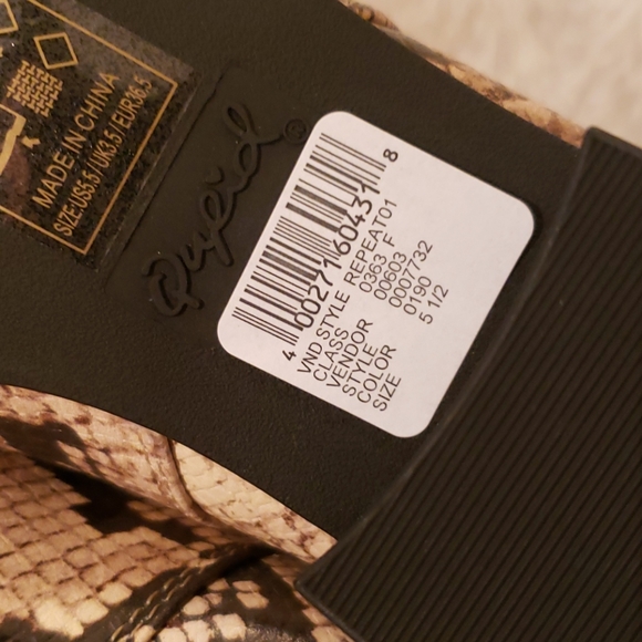 Qupid Faux Snake Print Booties - Picture 8 of 8